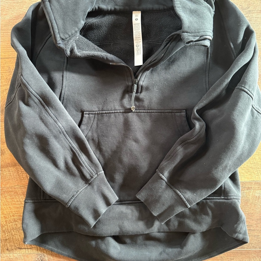 lululemon athletica Black V-Neck Sweater